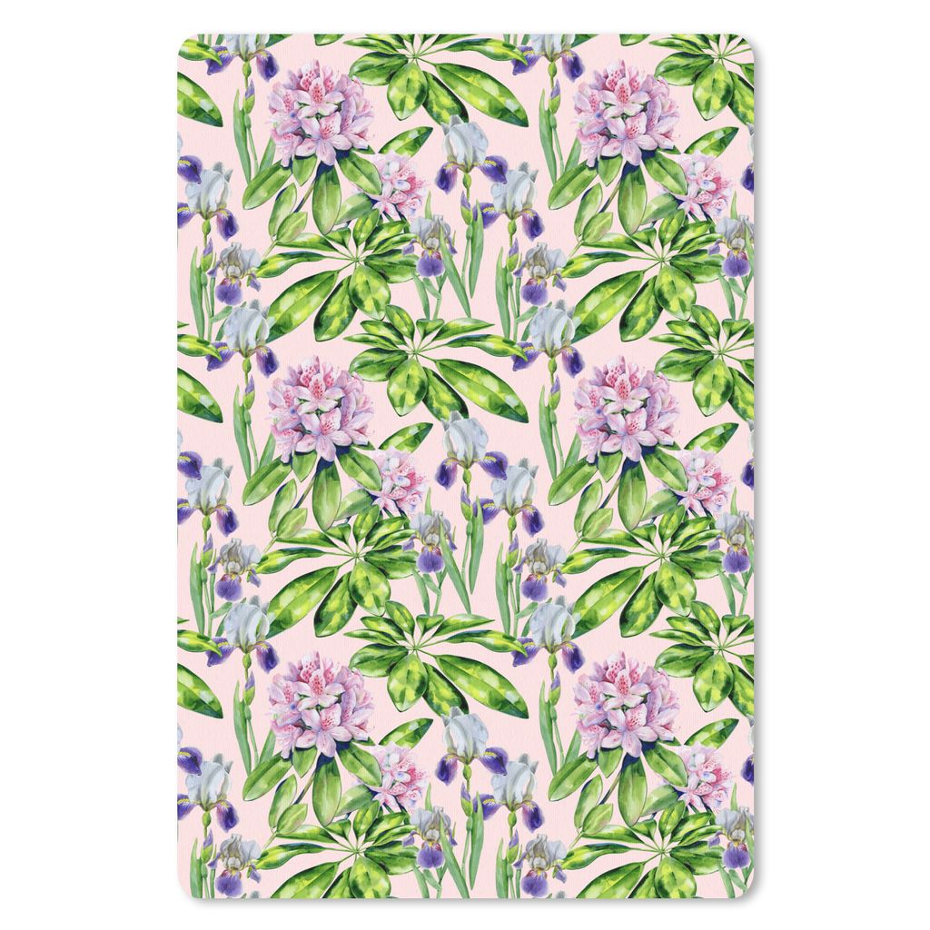 MuchoWow Mauspad Mousepad Blumen - Hortensie - Muster 18x27 cm - Mousepads - Maus Mat - Pad - Mausunterlage