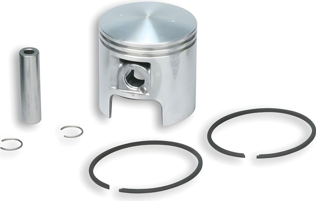 Kolben Malossi Ø 47,8mm, Kolbenbolzen Ø 10mm, 2 Kolbenringe trapezförmig für Morini
