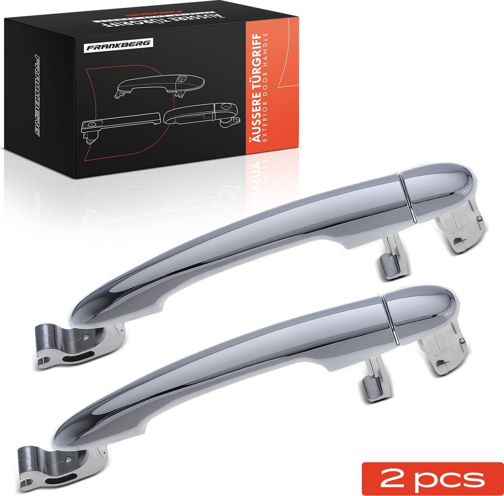 Frankberg 2x Türgriff Vorne und Hinten für Renault Clio III Grandtour Kasten/Schrägheck Modus/Grand Modus