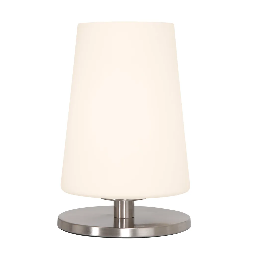 Steinhauer Ancilla 3101ST Lampada da Tavolo Moderna Acciaio e Vetro