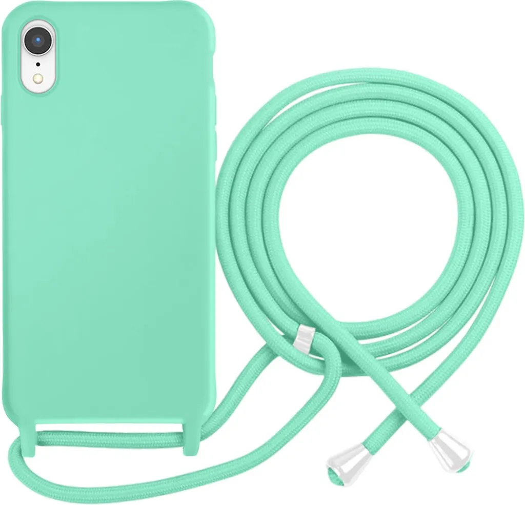 Moxie Color Lace iPhone XR Case: La Cover Blu Turchese con Catenella
