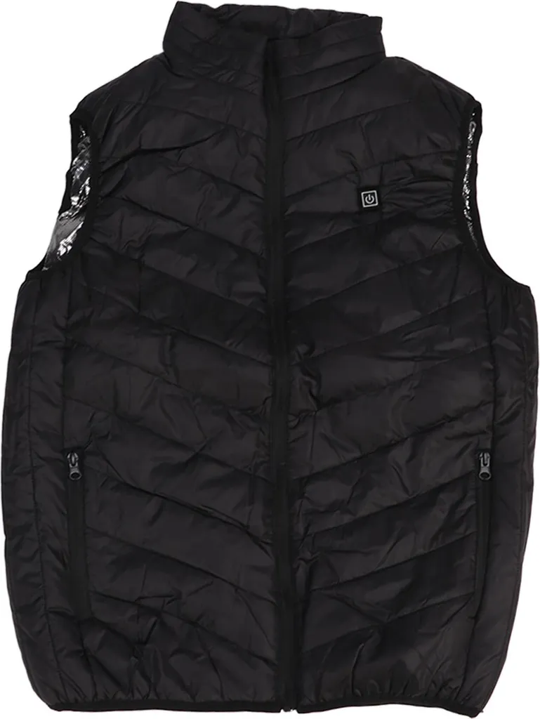 Gilet chauffant pour activités hivernales - Veste USB Homme Noir en 2XL