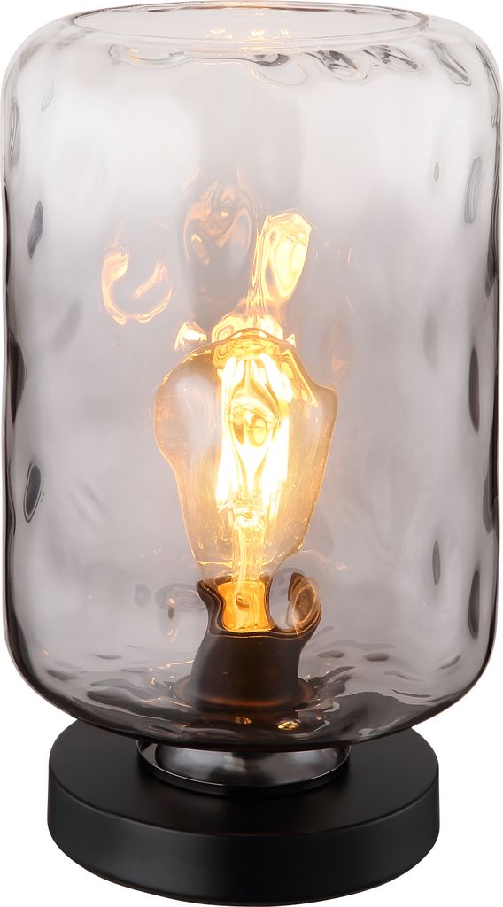Globo Lighting Tischleuchte Metall schwarz matt, 1x E27 Produktbild 