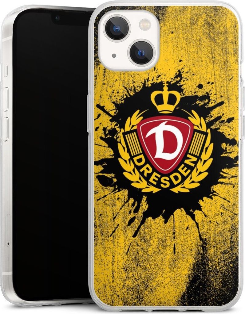 DeinDesign Handyhülle für Apple iPhone 13 Silikon Hülle Case Smartphone Schutzhülle Fußball Offizielles Lizenzprodukt SG Dynamo Dresden