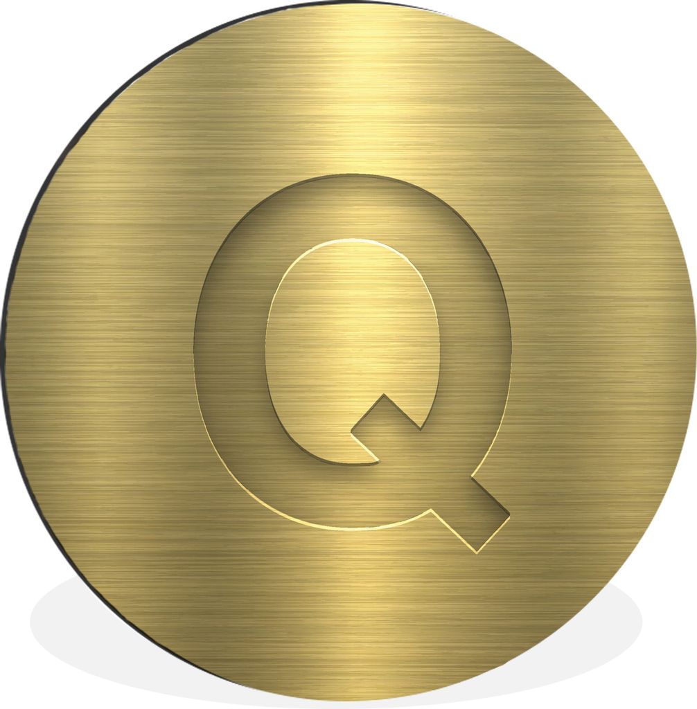 MuchoWow - Wand Bild - Wohnzimmer - Runde Bilder - Alubilder - Kunst für zu Hause - Aluminium - Wanddekoration