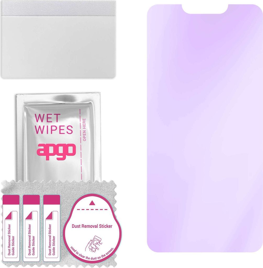 apgo Hybrid Schutzglas, kompatibel mit Cubot J3 , Anti-Blue, 9H Härte, toller Ersatz für Hartglas, kratzfester Displayschutzglas, Displayschutz, ...