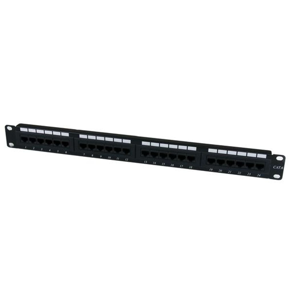 StarTech.com 24 Port 1U Rack Mount Cat 6 110 Patch Panel
