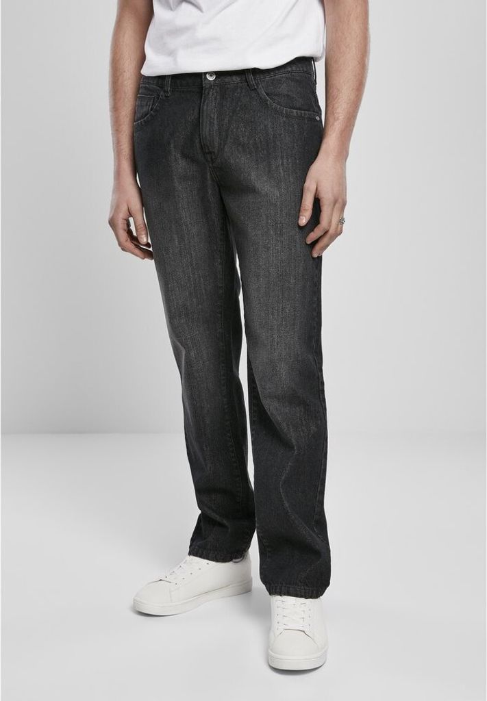 Urban Classics Denim Loose Fit Jeans Schwarz 28 / 32 Mann Produktbild 