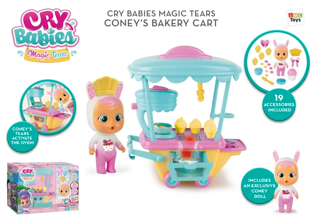 Playset Cry Babies chariot Coney anti-ennui avec 19 pièces de jeu - 11