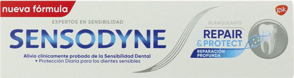 Sensodyne Repair & Protect Whitening Toothpaste, Zahnpasta, Schutz gegen Zahnempfindlichkeit, 75ml