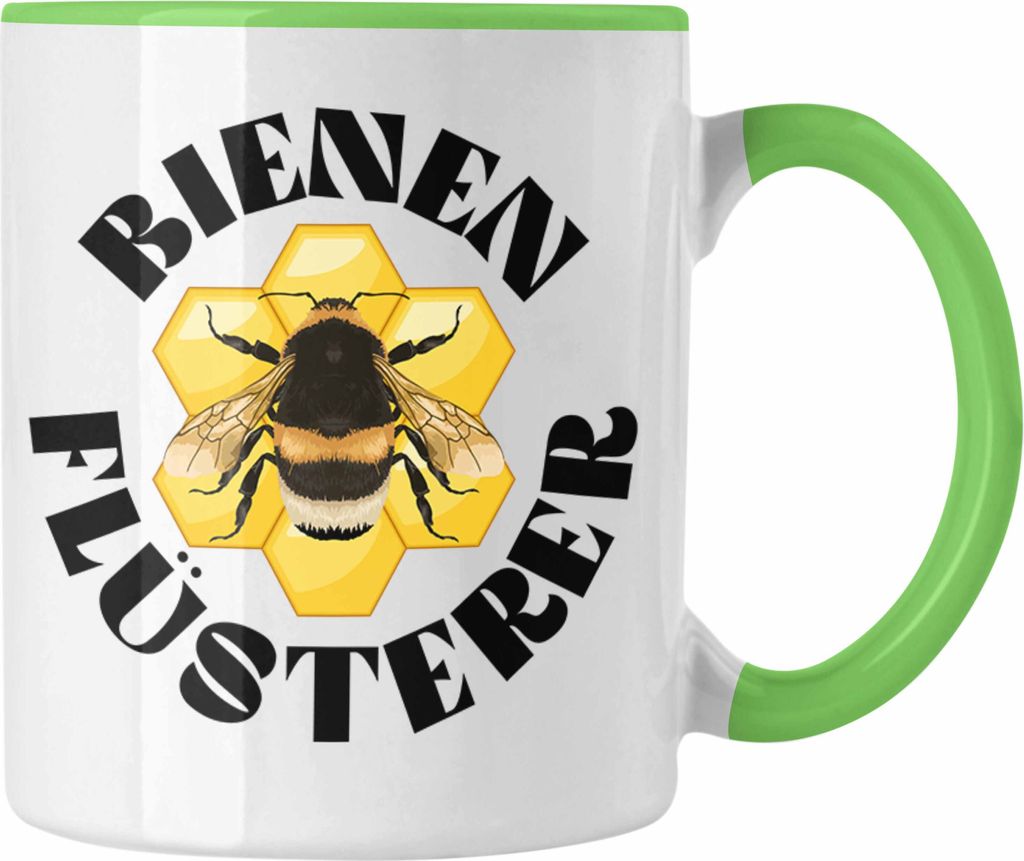 Trendation - Imker Geschenke Tasse Bienenzucht Kaffeetasse Geschenkideen Bienenzüchter Bienen Zuebhör Geschenke Lustig (Grün)