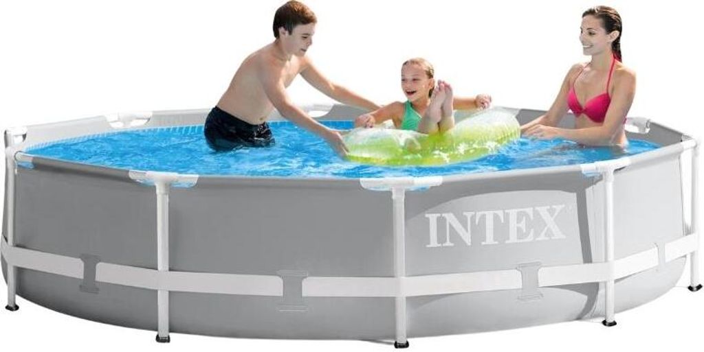 Intex Prism Rondo Ø 305 x 76 cm Frame Pool Set, Hellgrau Produktbild 16