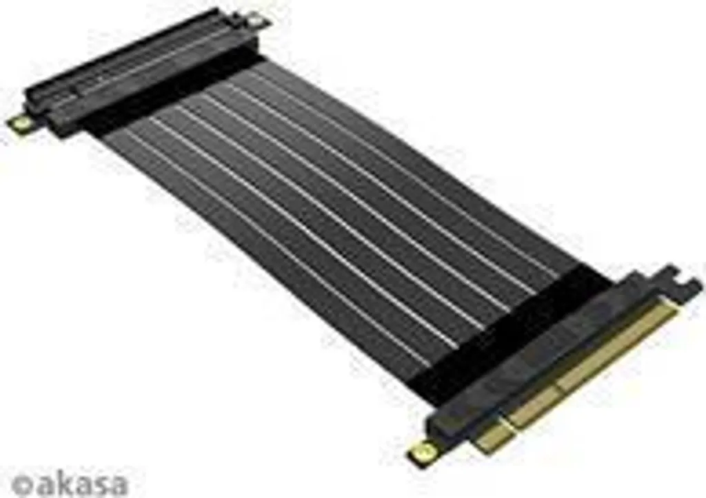 Akasa Riser Black X2 Mark IV: Cavo PCIe 4.0 x16 Premium per GPU Verticale