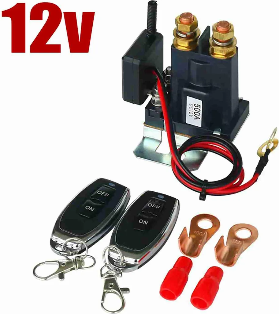Interrupteur d'isolation de batterie à distance 500A pour voiture 12V
