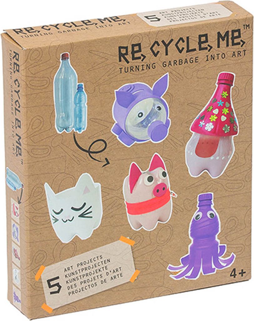 Re-Cycle-Me Basteln mit PET-Flasche für Mädchen -Bastelset Re-Cycle-Me