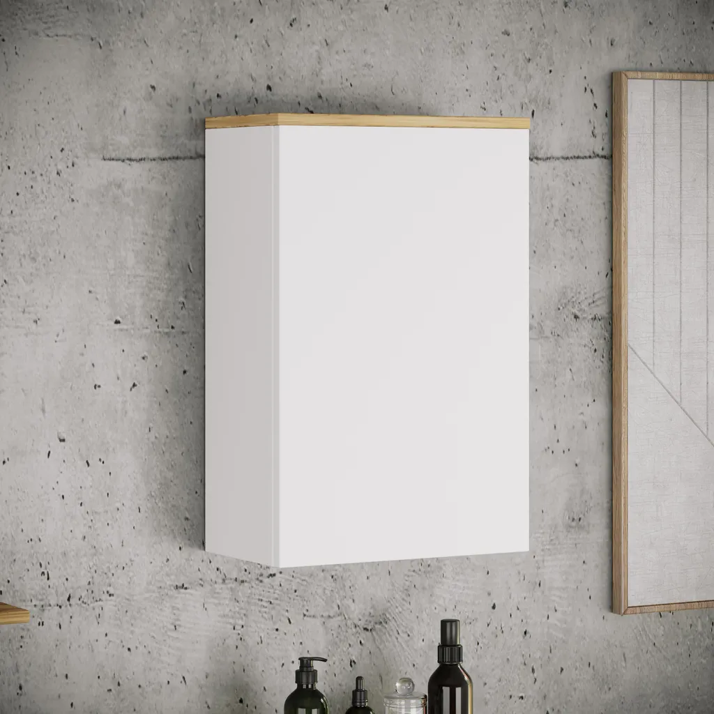 Meuble de rangement pour petite salle de bain - Armoire murale 1 porte VCM