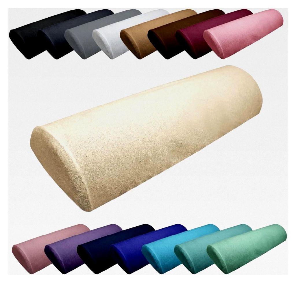 Frottee-Schutzlaken für halbrunde Massagetischkissen 66 cm x 22 cm x 12 cm