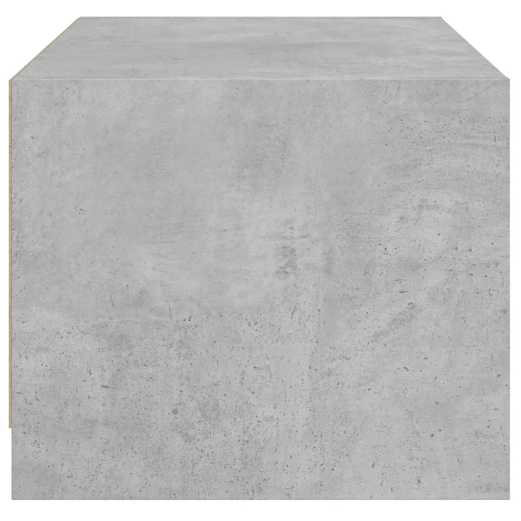 Tavolino Grigio Cemento con Ante in Vetro 68x50x42 cm | Design Moderno 2025 - 7