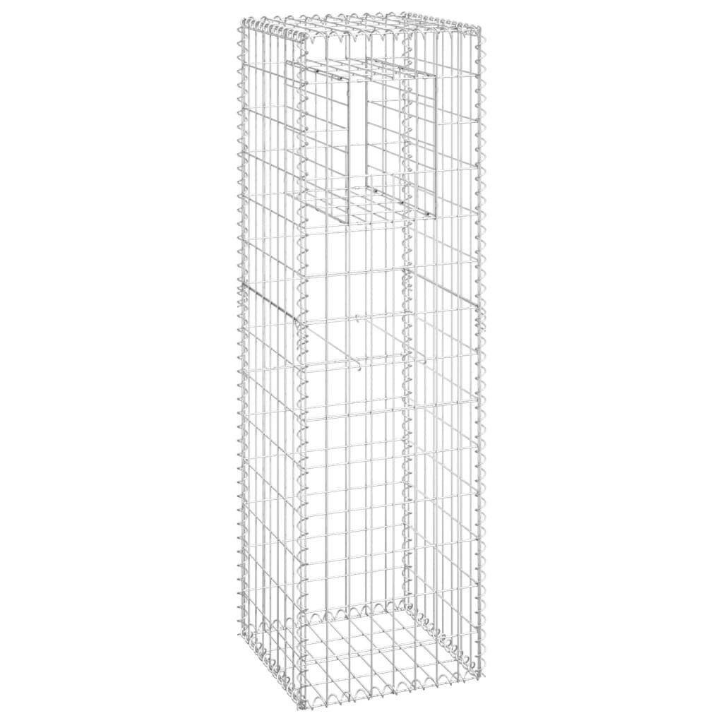 vidaXL Colonne de gabion 40x40x140 cm Fer Image du produit 