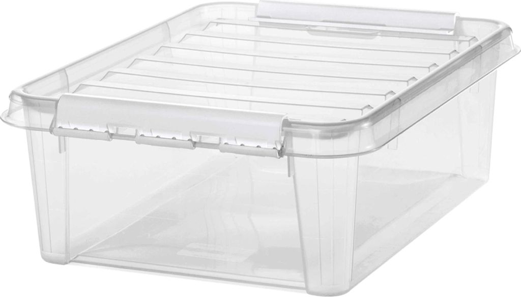 SmartStore Aufbewahrungsbox CLASSIC 24 21 Liter transparent / weiß