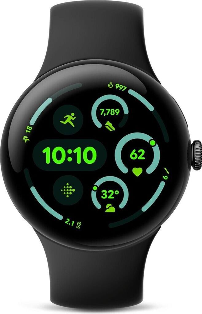 Google Pixel Watch 3 (LTE) 45mm Matte Black mit Produktbild 