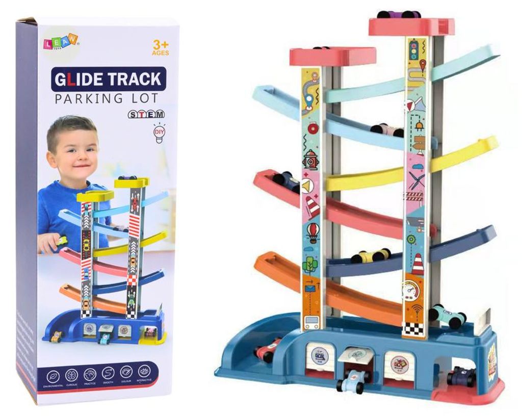 Posuvná dráha pre farebné autá 6 áut Obrázok produktu 