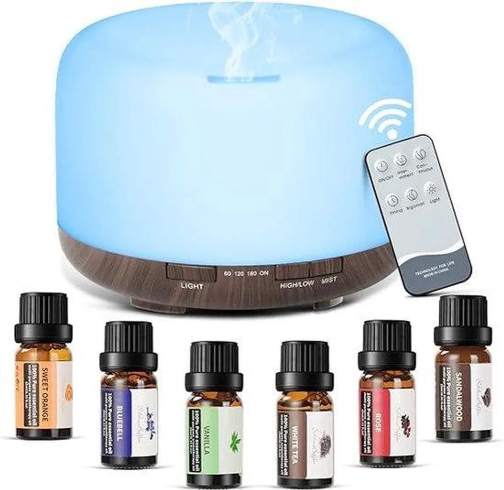 Diffuseur d'arômes ultrasonique silencieux avec purificateur d'air