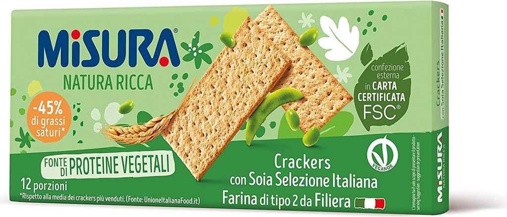 3x Misura Soia 10x Crackers Cracker mit Soia 400g