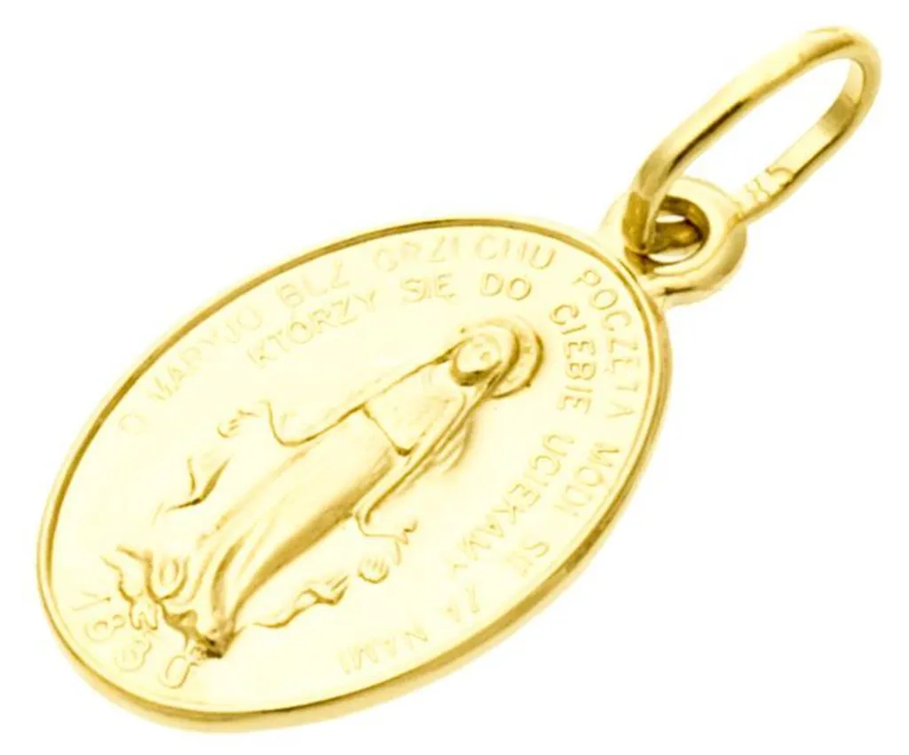 Médaille Miraculeuse de l'Immaculée Conception en Or 585, 0,84g