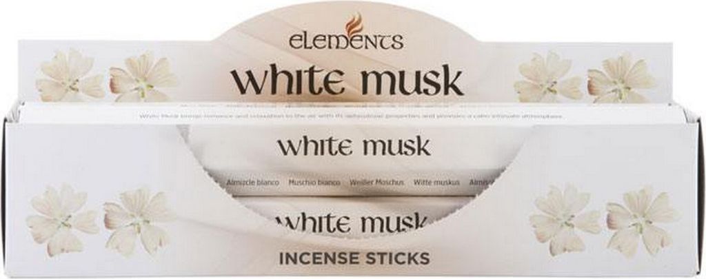 Something Different Elements Räucherstäbchen-Set Weißer Moschus, 6er-Packung SD1858 (Einheitsgröße) (Bunt)