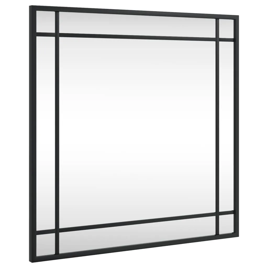 Specchio 50x50 Ferro Nero Quadrato | Stile Loft Urbano da Parete