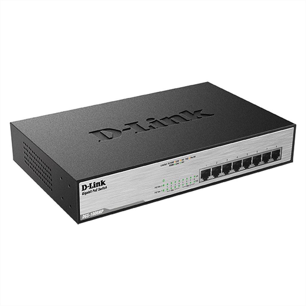 Schalter für das Büronetz D-Link DGS-1008MP 16 Gbps LAN