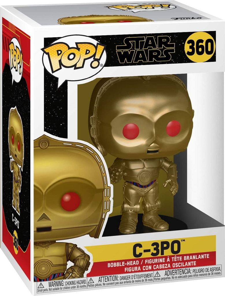 Star Wars - C-3PO (rote Augen) 360 - Funko Pop! - Vinyl Produktbild 