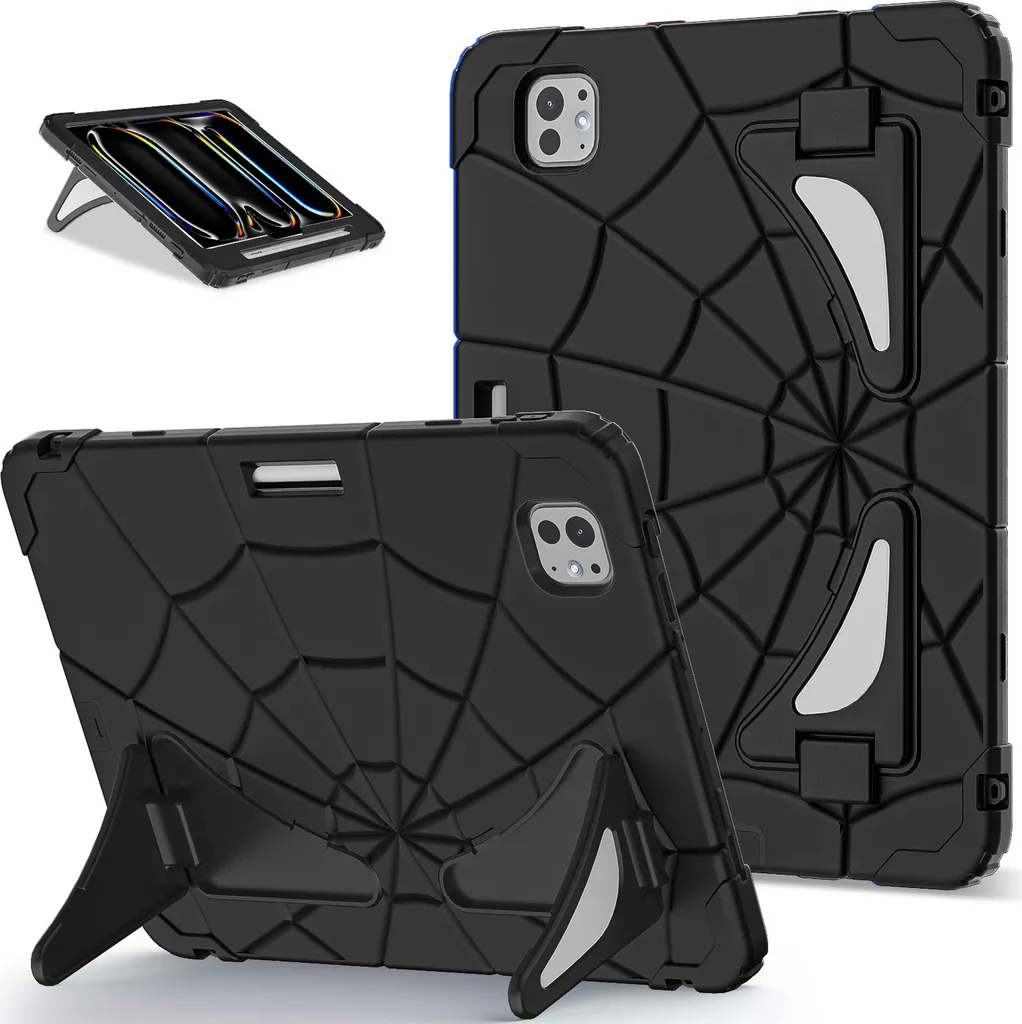 Évitez la Casse : Coque iPad Pro 11 M4 2024 Antichoc Noire Spéciale Enfants