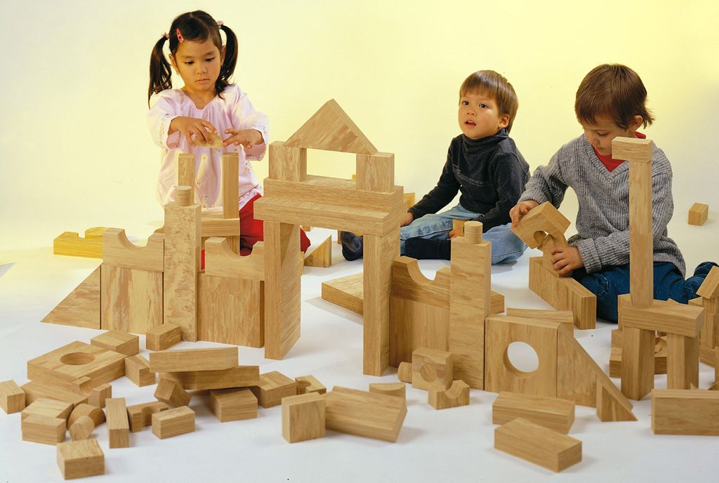 Weplay KC2802 Soft Wood Bausteine, natur, 152-teilig (1 Set)
