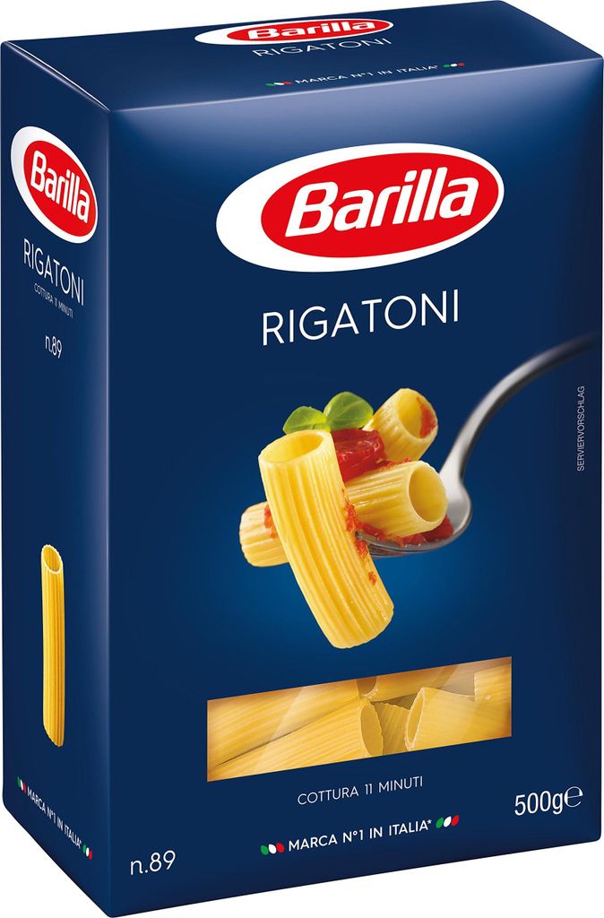 Barilla Pasta Rigatoni n. 89, 10er Pack (10x500g) Produktbild 