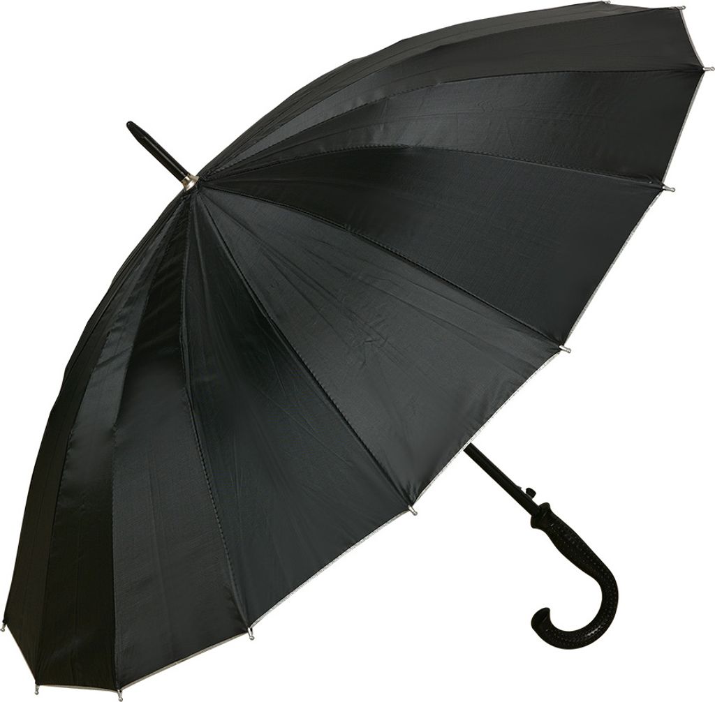 Clayre & Eef Erwachsenen-Regenschirm Ø 100x80 cm Schwarz Produktbild 