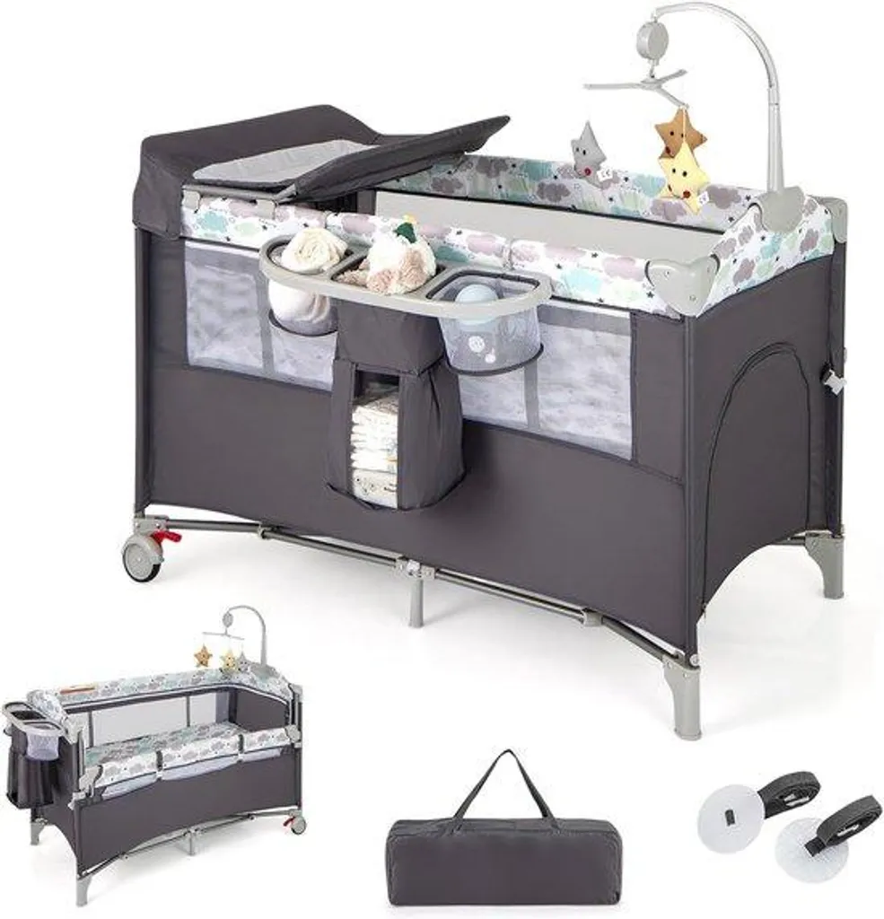 Lit bébé pliable 0-36 mois idéal pour petits espaces et éveil actif