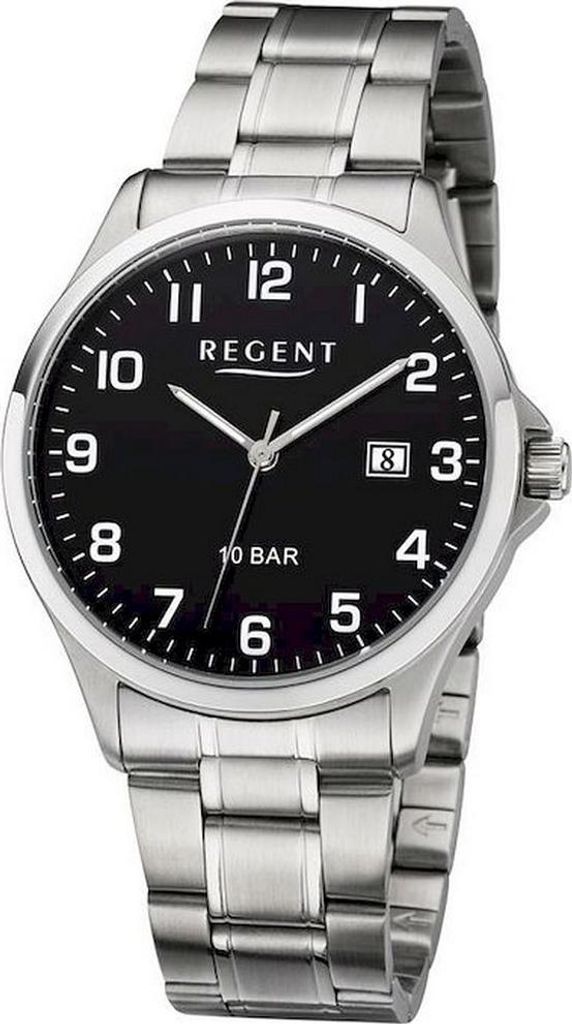 Regent Herren Uhr F1191 Edelstahl Quarz