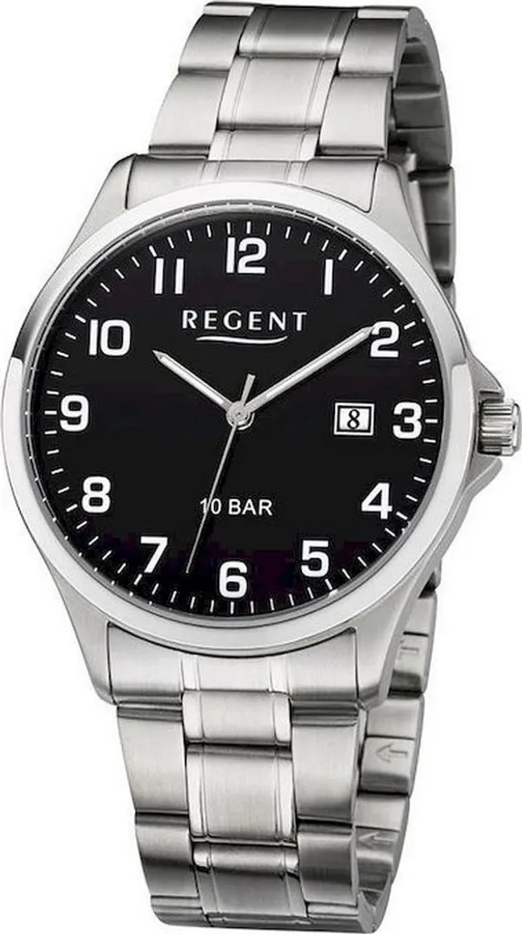 Regent Montre Homme F-1191 : Montre Classique en Acier au Design Épuré