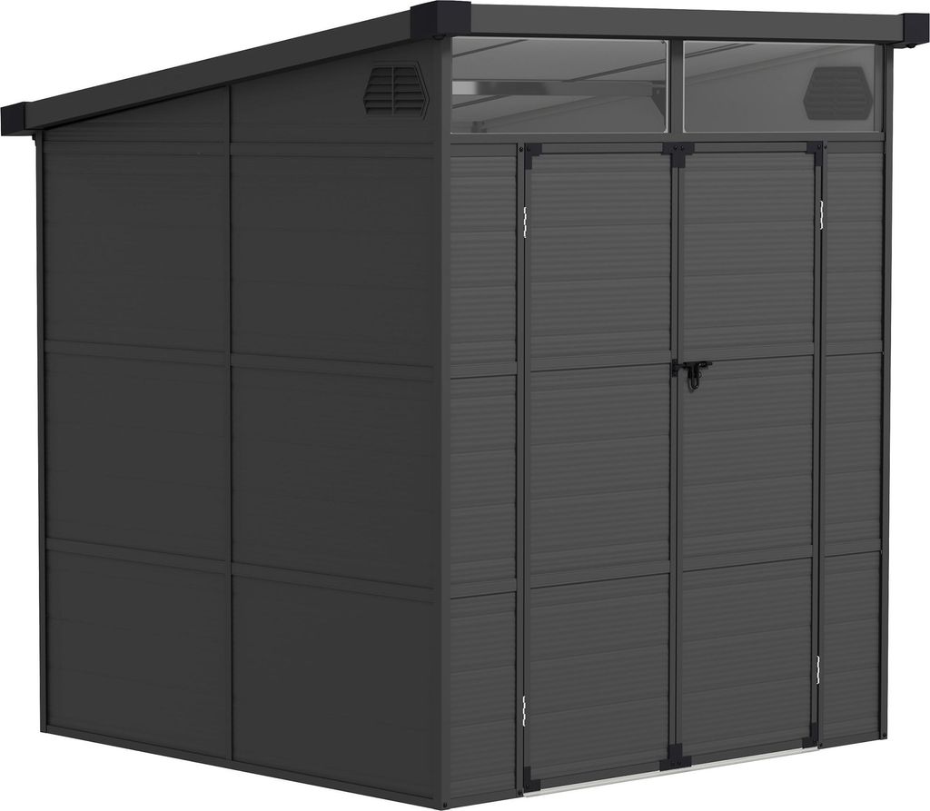 Outsunny Gerätehaus Kunststoff 3,24m² 190x191x215cm Geräteschuppen mit Pultdach