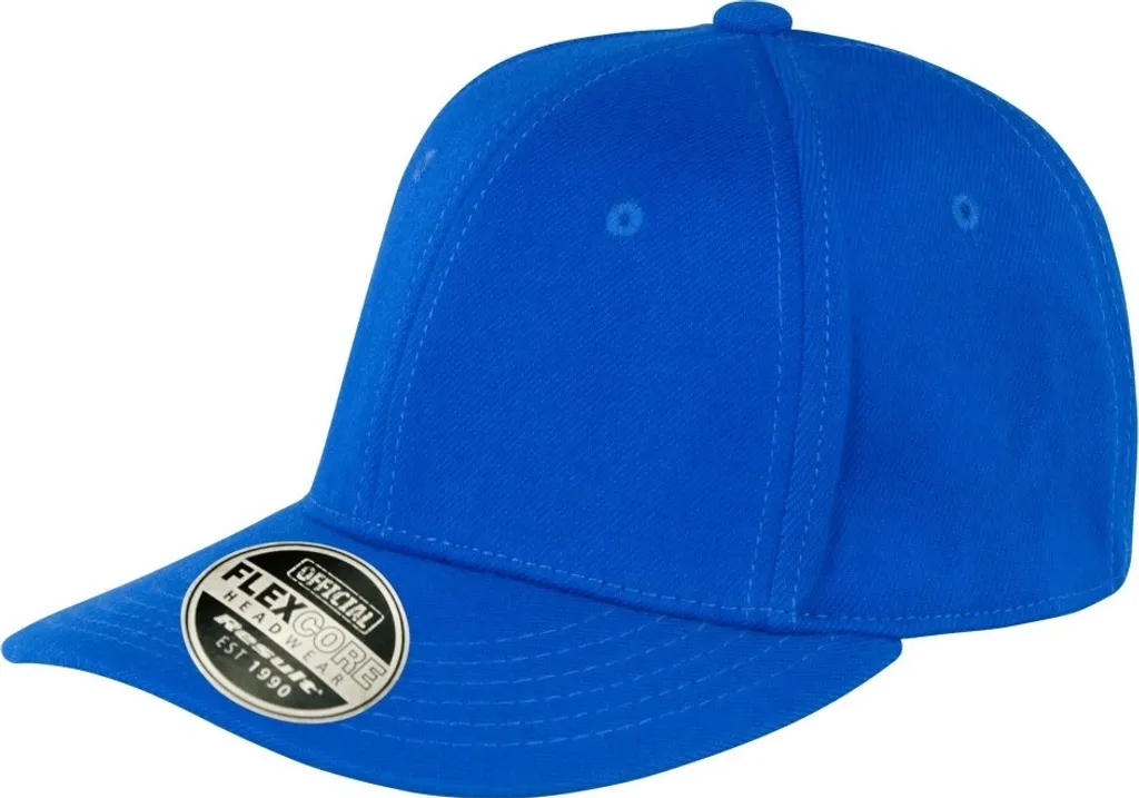 Result Cappello Baseball Kansas Flex BC4244 Blu Vivo - Pack 2 Pezzi L/XL