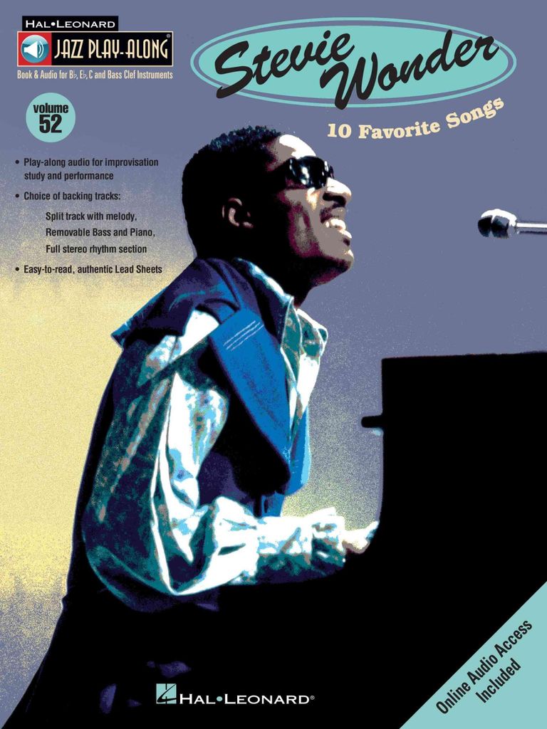 Jazz Play Along Volume 52: Stevie Wonder: Noten und CD für Instrumente, 10 Lieblingssongs