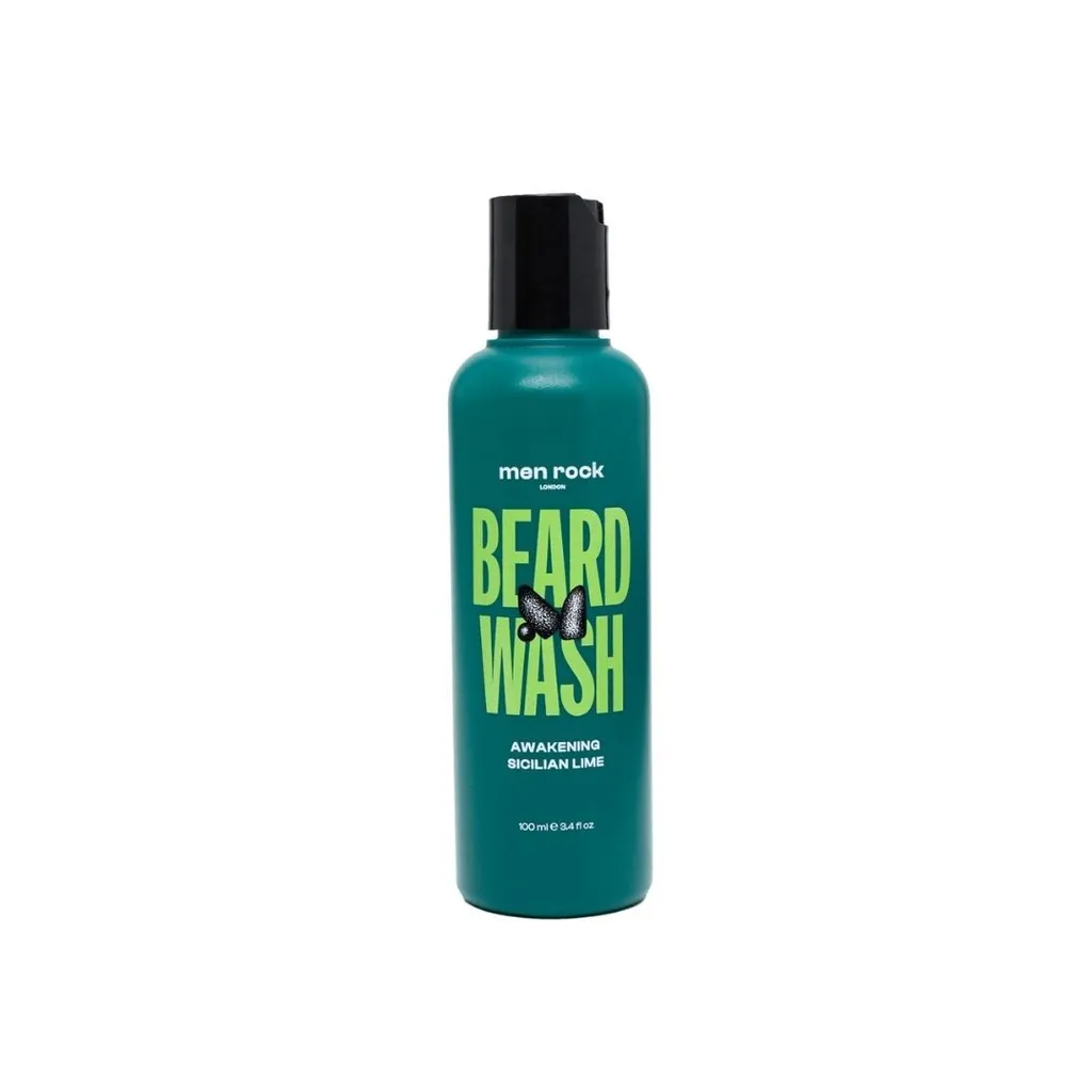 Shampoing barbe Men Rock flacon 100ml nettoyant et hydratant doux