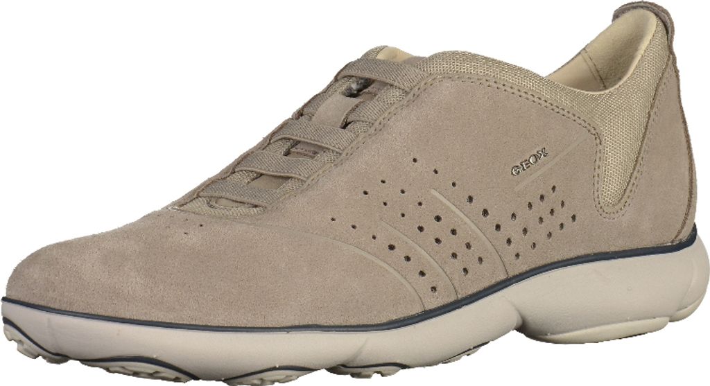 Geox U NEBULA A - SUEDE Sportliche Schnürer Beige in Gr. 45