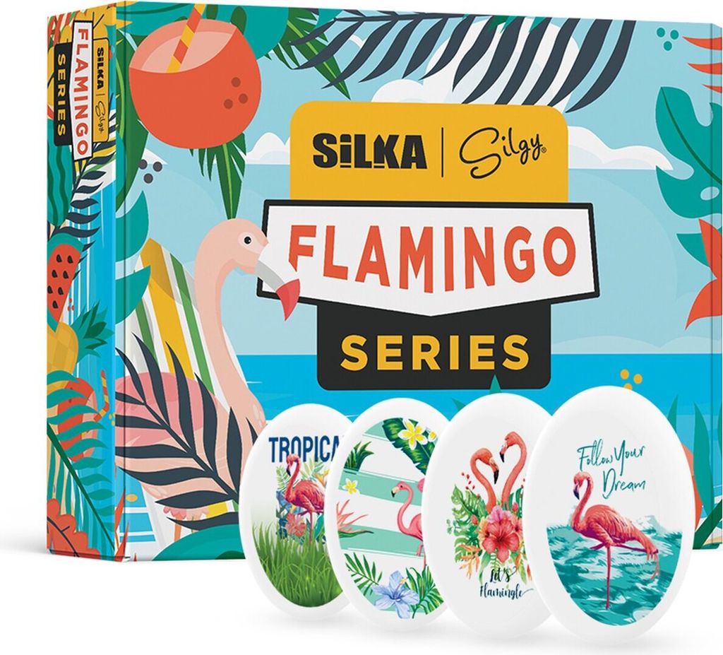 Silka 36 Stück Flamingo Radiergummis | Radierer für Kinder Produktbild 