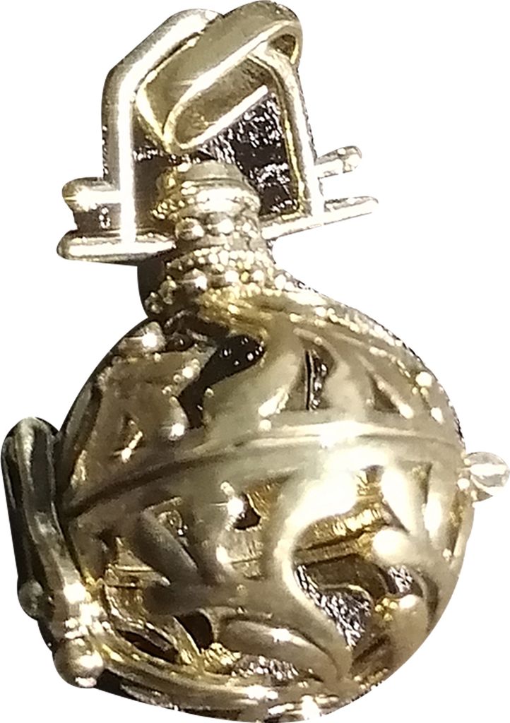 Anhänger Hohlglocken Design Mehrzweck Kupfer Mode Halsketten Zubehör für Mädchen-Antike Bronze