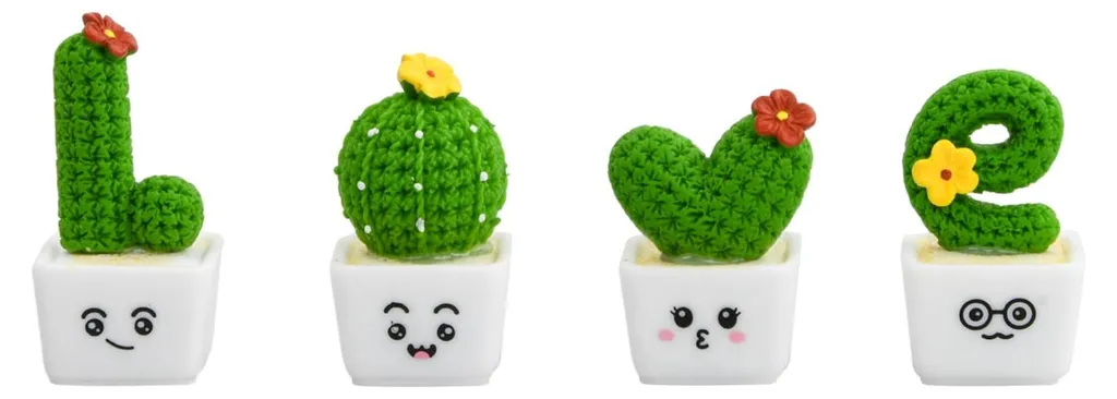 Ornements Miniatures en Forme de Cactus : Déco Artificielle Haut de Gamme