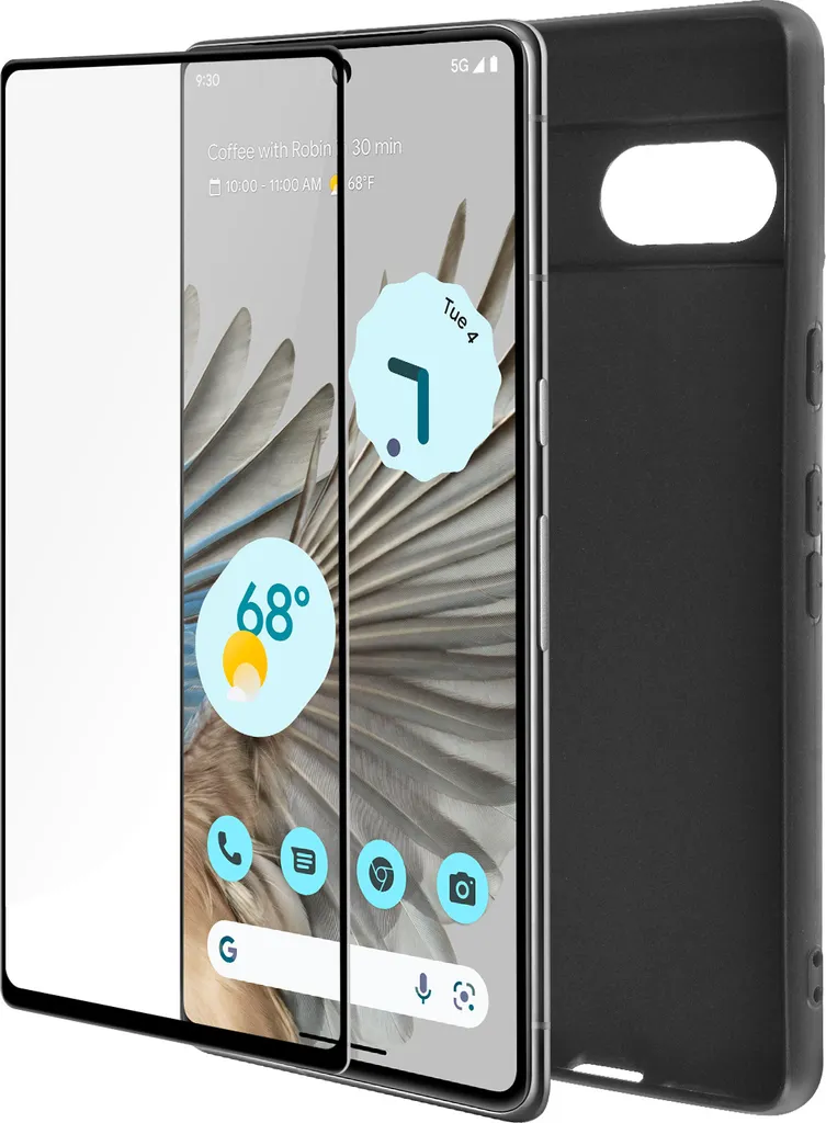 Google Pixel 7 Safe Kit: Cover Nera + Pellicola | Protezione 360