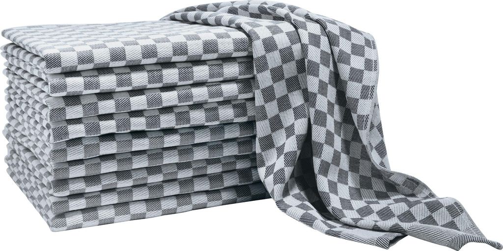 Erwin Müller Geschirrtuch 10er-Pack grau 45x70 cm